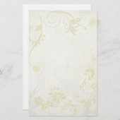 Elegant Antiek White Vintage Wedding Briefpapier (Voorkant / Achterkant)