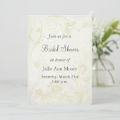 Elegant Antiek Wit  Vrijgezellenfeest Kaart (Staand voorkant)