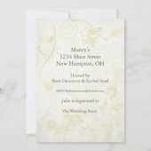 Elegant Antiek Wit  Vrijgezellenfeest Kaart (Achterkant)