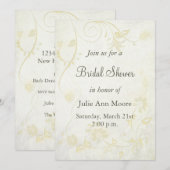 Elegant Antiek Wit  Vrijgezellenfeest Kaart (Voorkant / Achterkant)