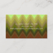 Elegant Antiek, Zigzag, Chevron, Kant Visitekaartje (Achterkant)