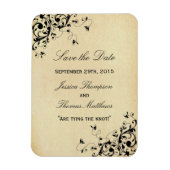 Elegant Antiek zwembroeken die de datum opslaan Magneet (Verticaal)