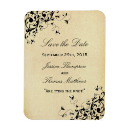 Elegant Antiek zwembroeken die de datum opslaan Magneet