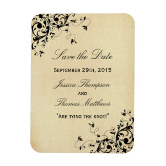 Elegant Antiek zwembroeken die de datum opslaan Magneet