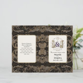 Elegant antiqued Gold Baroque, huwelijksprogramma (Staand voorkant)