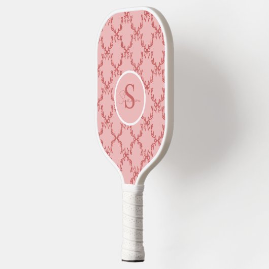 Elegant Antler Monogram Pickleball Paddle (Links)