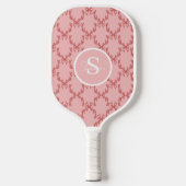 Elegant Antler Monogram Pickleball Paddle (Voorkant)