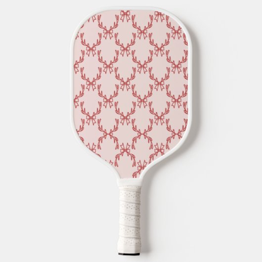 Elegant Antler Monogram Pickleball Paddle (Achterkant)