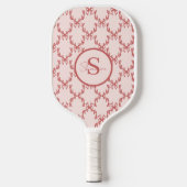 Elegant Antler Monogram Pickleball Paddle (Voorkant)