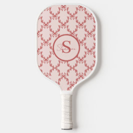 Elegant Antler Monogram Pickleball Paddle