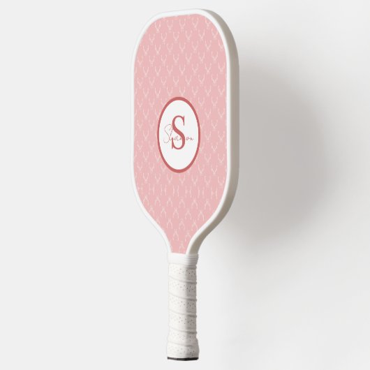 Elegant Antler Monogram Pickleball Paddle (Links)