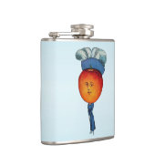 Elegant Apple Head Lady Feather Pet Heupfles (Rechts)