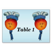 Elegant Apple Head Lady Feather Pet Kaart (Achterkant)