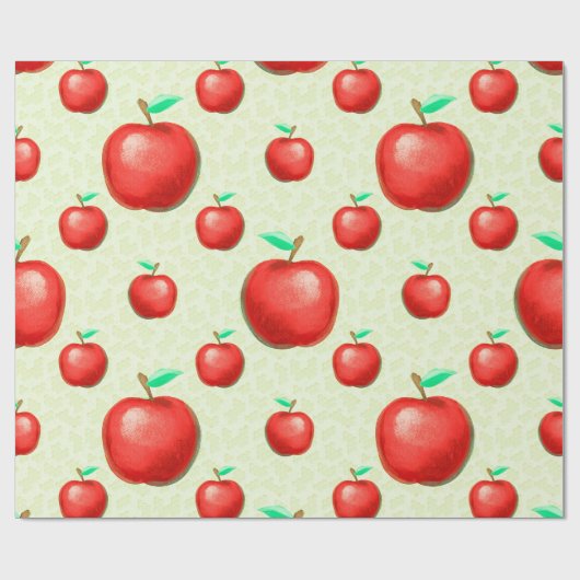 Elegant Apples Pattern Honeycomb Achtergrond | Cadeaupapier (Vlak)