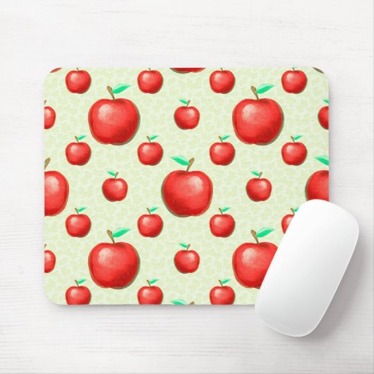 Elegant Apples Pattern Honeycomb Achtergrond | Muismat (Met muis)