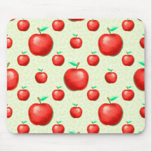 Elegant Apples Pattern Honeycomb Achtergrond   Muismat