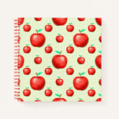 Elegant Apples Pattern Honeycomb Achtergrond | Notitieboek (Voorkant)