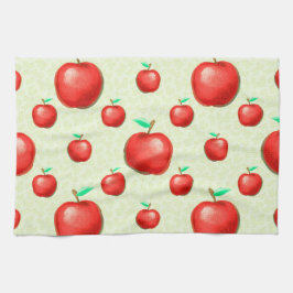 Elegant Apples Pattern Honeycomb Achtergrond | Theedoek