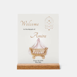 Elegant Aqiqah Welkom Acryl Bord