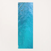 Elegant Aqua Blue Green Color Zee Water Sjabloon Yogamat (Voorkant)