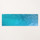 Elegant Aqua Blue Green Color Zee Water Sjabloon Yogamat (Voorkant (horizontaal))