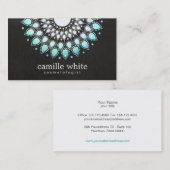 Elegant Aqua Blue Lotus FLower Natural Beauty Visitekaartje (Voorkant / Achterkant)