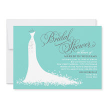 Elegant Aqua Blue Wedding Gown Vrijgezellenfeest