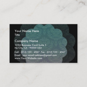 Elegant aqua damask lint visitekaartje
