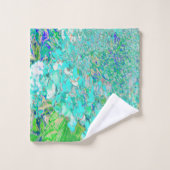 Elegant Aqua en Green Limelight Hydrangea Detail Bad Handdoek (Wasdoekje)