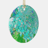 Elegant Aqua en Green Limelight Hydrangea Detail Keramisch Ornament (Rechts)