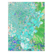 Elegant Aqua en Green Limelight Hydrangea Detail Tafelkleed (Voorkant)
