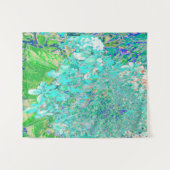 Elegant Aqua en Green Limelight Hydrangea Detail Wandkleed (Voorkant (horizontaal))