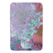 Elegant Aqua en Paarse Limelight Hydrangea Detail Badmat (Voorkant Verticaal)