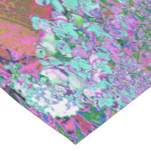 Elegant Aqua en Paarse Limelight Hydrangea Detail Korte Tafelloper (Hoek)