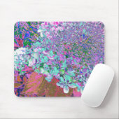 Elegant Aqua en Paarse Limelight Hydrangea Detail Muismat (Met muis)