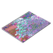 Elegant Aqua en Paarse Limelight Hydrangea Detail Notitieboek (Linkerzijde)