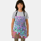 Elegant Aqua en Paarse Limelight Hydrangea Detail Schort (Insitu)