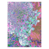 Elegant Aqua en Paarse Limelight Hydrangea Detail Tafelkleed (Voorkant)