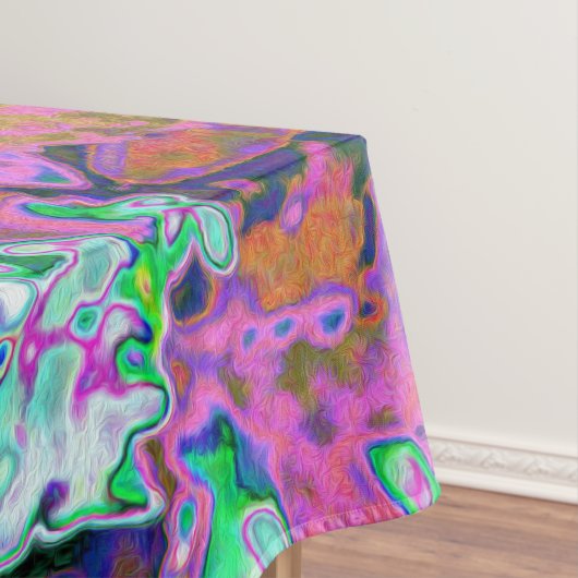 Elegant Aqua en Paarse Limelight Hydrangea Detail Tafelkleed (Voorbeeld)