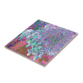 Elegant Aqua en Paarse Limelight Hydrangea Detail Tegeltje (Zijkant)