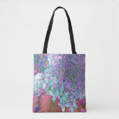 Elegant Aqua en Paarse Limelight Hydrangea Detail Tote Bag (Voorkant)