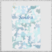 Elegant Aqua Gray en White Abstract Geometric Golfhanddoek