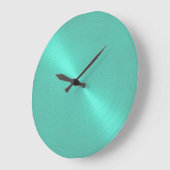Elegant Aqua Green Sheen Grote Klok (Hoek)