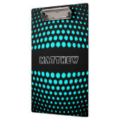 Elegant Aqua Polka Dots Pattern Klembord (Links)
