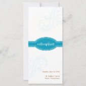 Elegant Aqua-programma, Caroline Wedding Collectie (Voorkant)