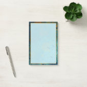 Elegant Aquamarine en Gold Post-it® Notes (Kantoor)