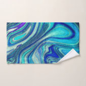 Elegant Aquamarine Paua Rainbow Shell geïnspireerd Bad Handdoek (Handdoek)