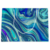 Elegant Aquamarine Paua Rainbow Shell geïnspireerd Groot Cadeauzakje (Voorkant)