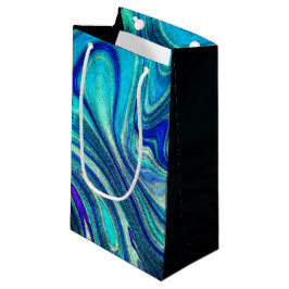 Elegant Aquamarine Paua Rainbow Shell geïnspireerd Klein Cadeauzakje