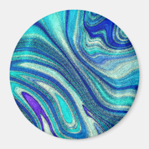 Elegant Aquamarine Paua Rainbow Shell geïnspireerd Magneet